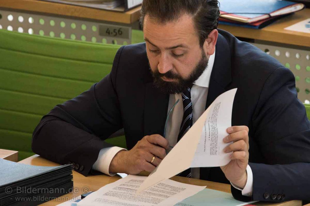 Sebastian Gemkow (CDU Sachsen) Mitglied des Sächsischen Landtages (MdL); seit 2014 Sächsischer Staatsminister der Justiz des Freistaats Sachsen; Seit 1998 Mitglied der CDU. Mitglied des Sächsischen Landtags seit September 2009. / Foto aufgenommen zur 54. Plenarsitzungen am 17. Mai 2017 im Plenarsaal des Sächsichen Landtages; Bernhard-von-Lindenau-Platz 1; 01067 Dresden.