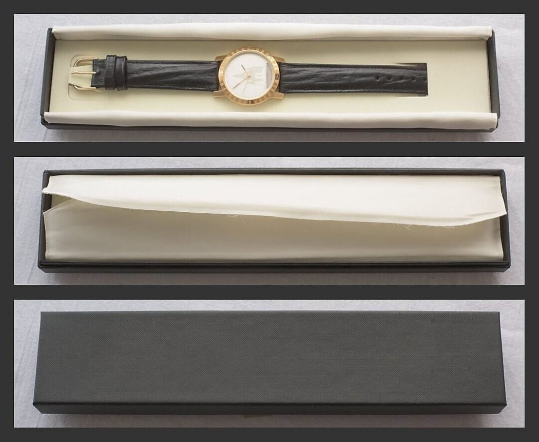 Geschenkverpackung Spendenuhr Frauenkirche (Edition 2000), Sammlerstück.