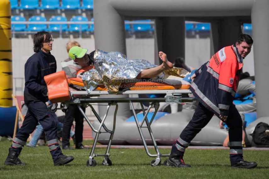 Foto: Rettungssanitäter bei einem Notfall
