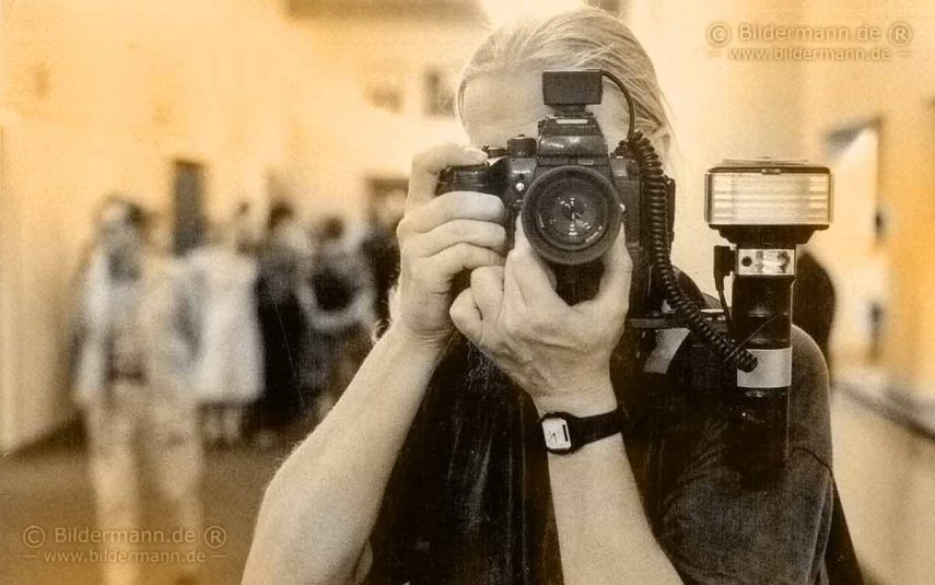 Fixieren von Fotos - Beispielbild für ein fehlerhaft, nicht ausfixiertes Foto.