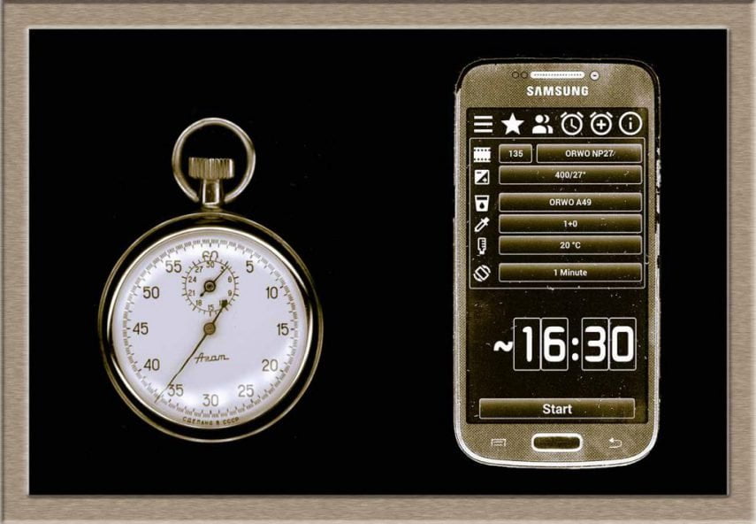 Der Massive Dev Chart Timer ist ein modernen Mehrschritt-Dunkelkammer-Timer mit einer integrierten Datenbank mit Schwarz-Weiss-Filmentwicklungszeiten
